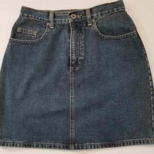 High Rise Denim Skirt